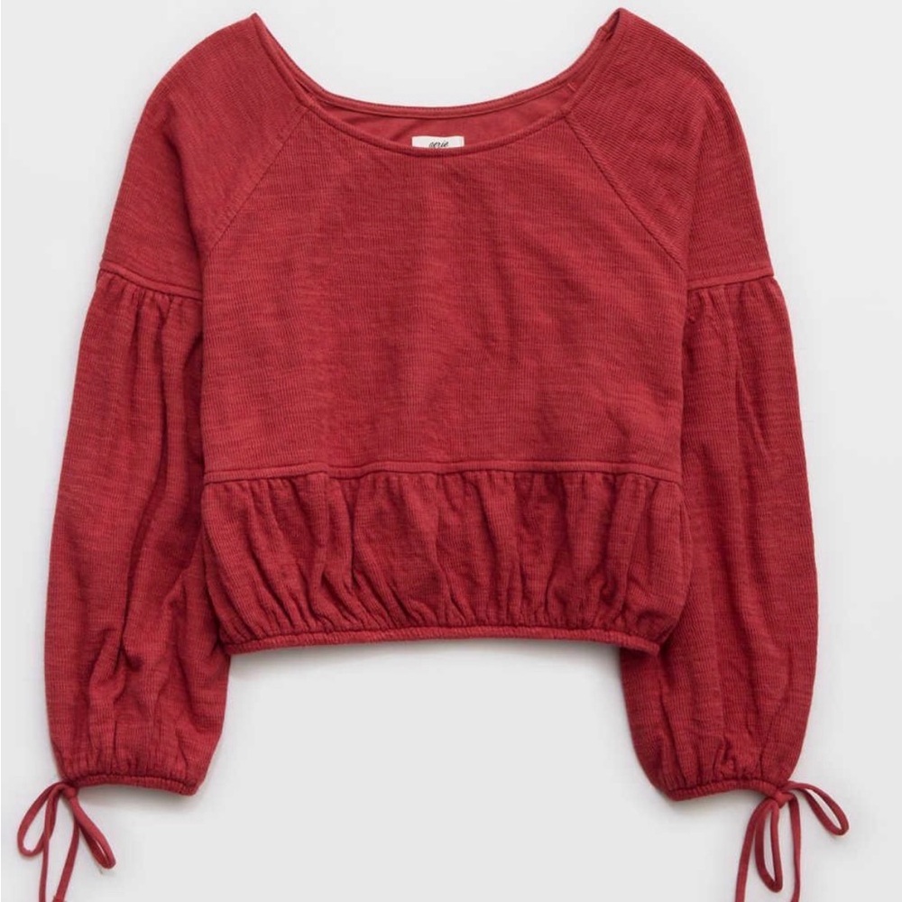 Aerie Endless Summer Cropped Sweatshirt size small NWT.